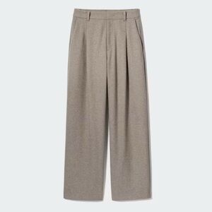 Uniqlo x Comptoir des Cotonniers Pleated Wide Trousers Brushed Jersey Short